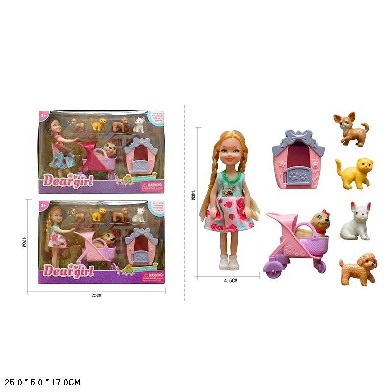 Лялька L5-21 з аксесуарами 2 види, фото 1