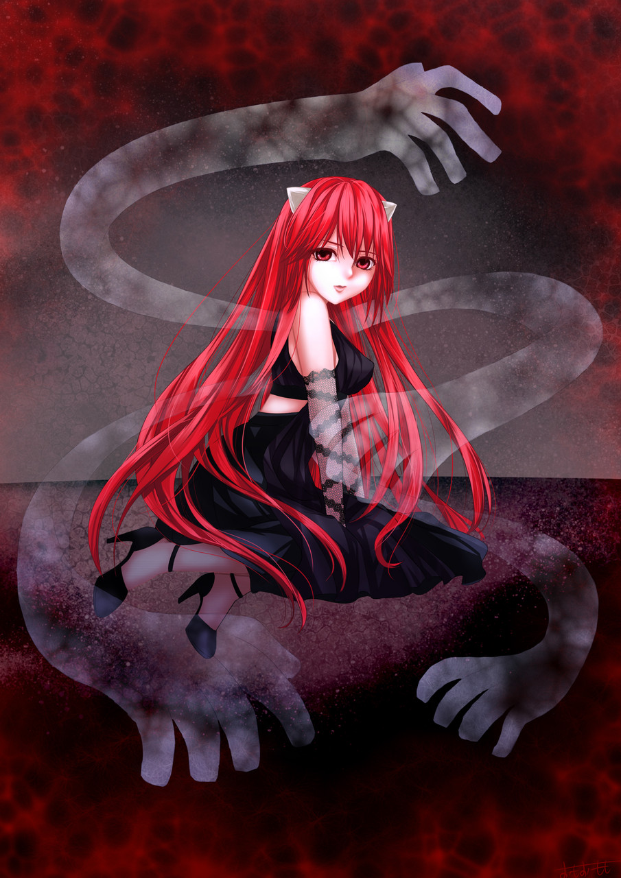 Плакат А4 Аніме Elfen Lied 001, фото 1