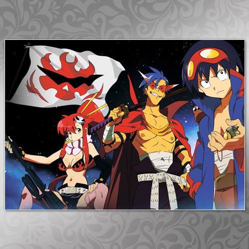 Плакат A3 Аніме Gurren Lagann 008, фото 1