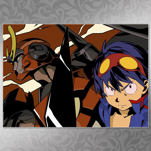 Плакат A3  Аніме Gurren Lagann 013, фото 1