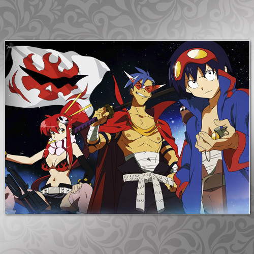 Плакат A3 Аніме Gurren Lagann 015, фото 1