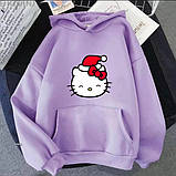 Жіноче худі з новорічним принтом Hello Kitty, фото 4