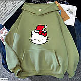 Жіноче худі з новорічним принтом Hello Kitty, фото 7