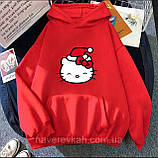 Жіноче худі з новорічним принтом Hello Kitty, фото 10