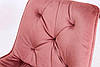 Стілець м'який Прадо (велюр/пудровий), фото 5
