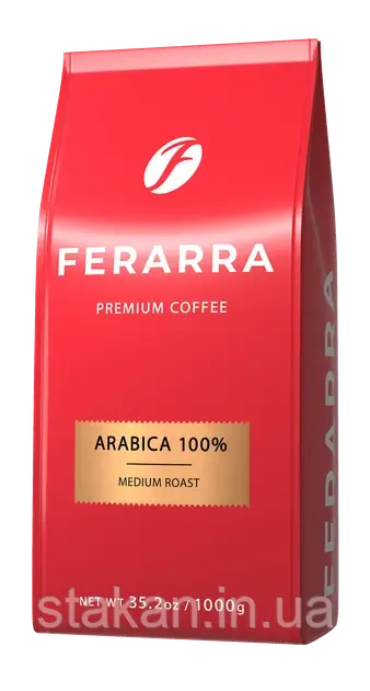 Кава в зернах Ferarra Caffe 100% Arabica 1 кг (100% Арабіка)
