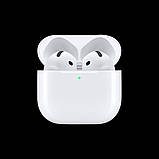 Бездротові навушники AirPods 4 Lux+ 2024 + захисний чохол + клінер для чищення навушників, фото 3
