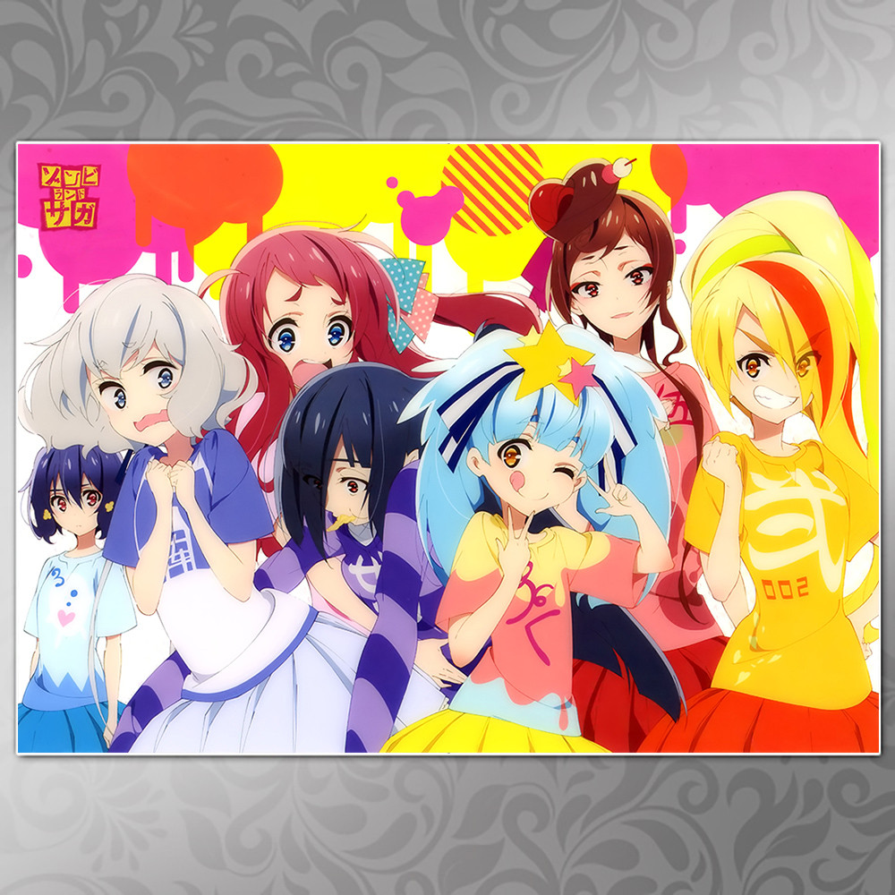 Плакат А4 Аніме Zombieland Saga 020, фото 1
