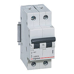 Автоматичний вимикач Legrand RX³ 2-п. 6 А 4,5 кА "С"