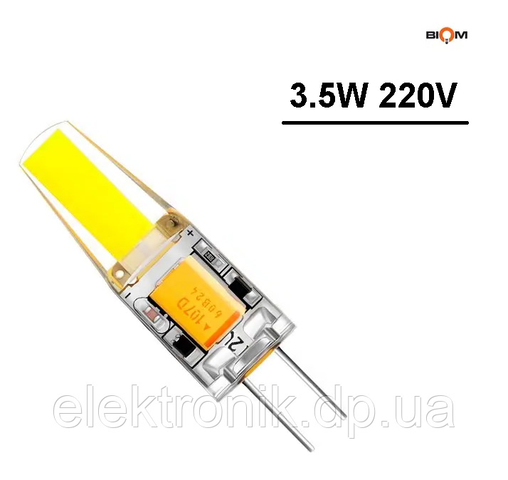 Светодиодная лампа Biom G4 3.5W 1507 3000K AC220