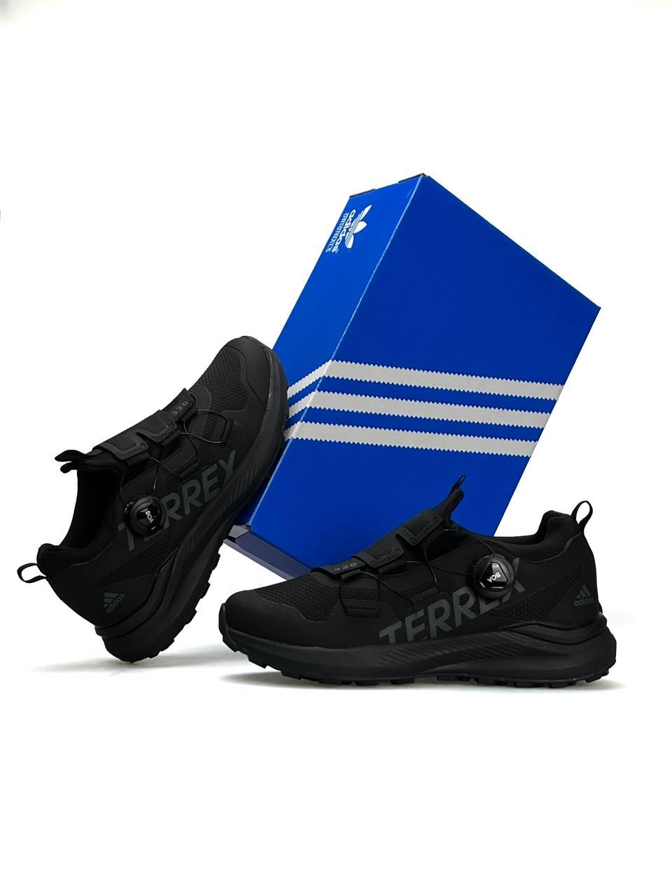 Чоловічі кросівки Adidas Terrex 320 Black, кеди Адідас нейлон, текстиль водонепроникний чорн. Чоловіче взуття