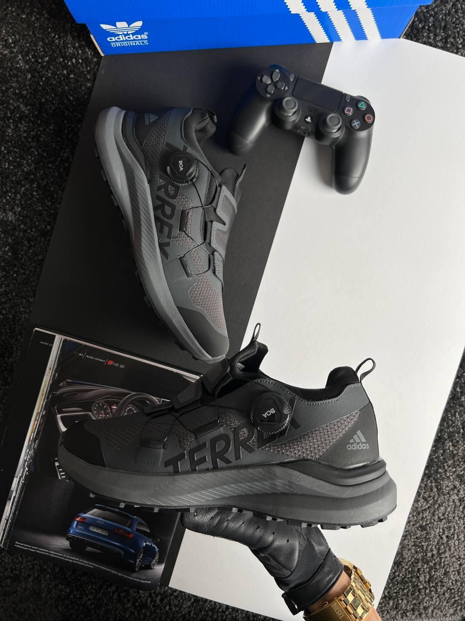 Чоловічі кросівки Adidas Terrex 320 Grey, кеди Адідас нейлон, текстиль водонепроникний сірі. Чоловіче взуття