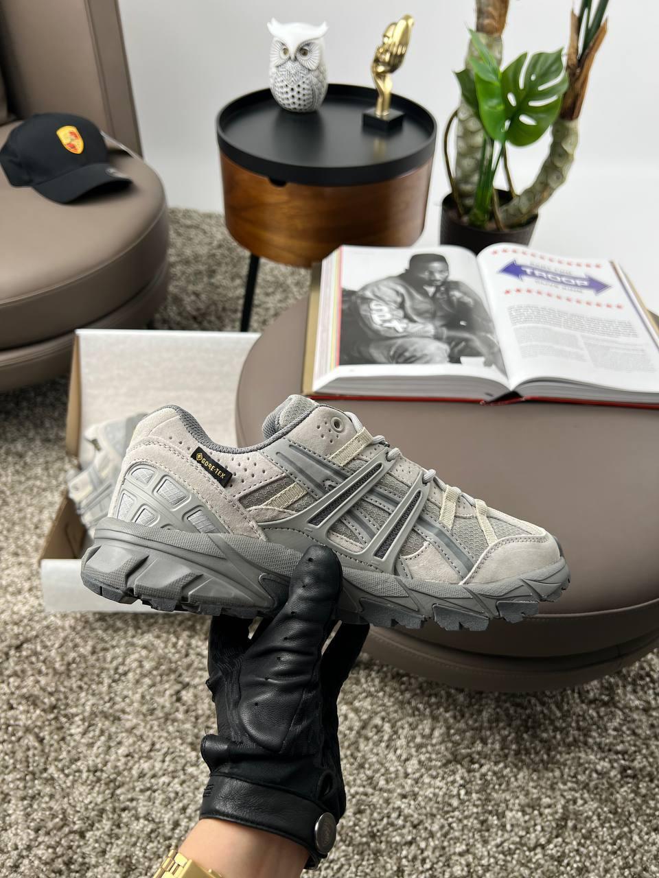 Чоловічі кросівки ASICS Gel-Sonoma 15-50 Gore-Tex Light Grey, кеди Асикс замша текстиль водонеп. Чоловіче взуття