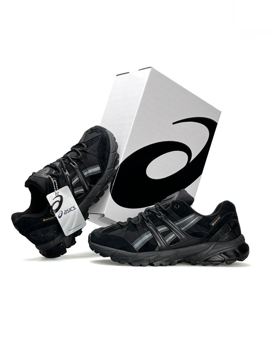 Чоловічі кросівки ASICS Gel-Sonoma 15-50 Gore-Tex Black Grey, Асикс замша текстиль водонепроникний. Чоловіче взуття