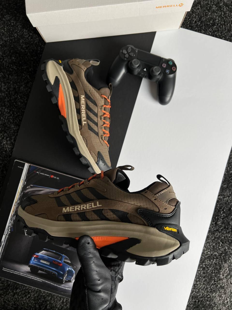 Чоловічі кросівки Merrell Moab Speed 2 Gore-Tex Brown, кеди шкіра текстиль водонепрон. термо. Чоловіче взуття