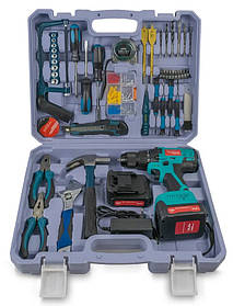 Акумуляторний шурупокрут із набором інструментів VORSKLA ПМЗ 16.8/2 S-Li