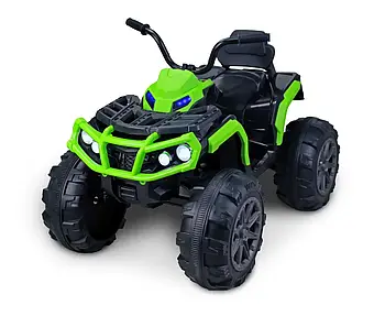 Квадроцикл дитячий (2 мотори по 45W, акум 12V7AH, МР3, підсвічування) Just Drive QUAD Q2 GREEN Зелений