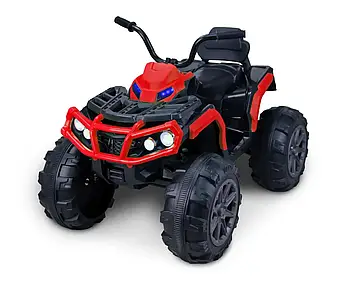 Квадроцикл дитячий (2 мотори по 45W, акум 12V7AH, МР3, підсвічування) Just Drive QUAD Q2 Red Червоний