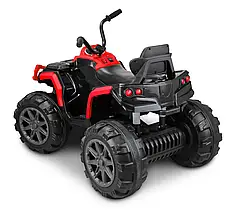 Квадроцикл дитячий (2 мотори по 45W, акум 12V7AH, МР3, підсвічування) Just Drive QUAD Q2 Red Червоний, фото 3