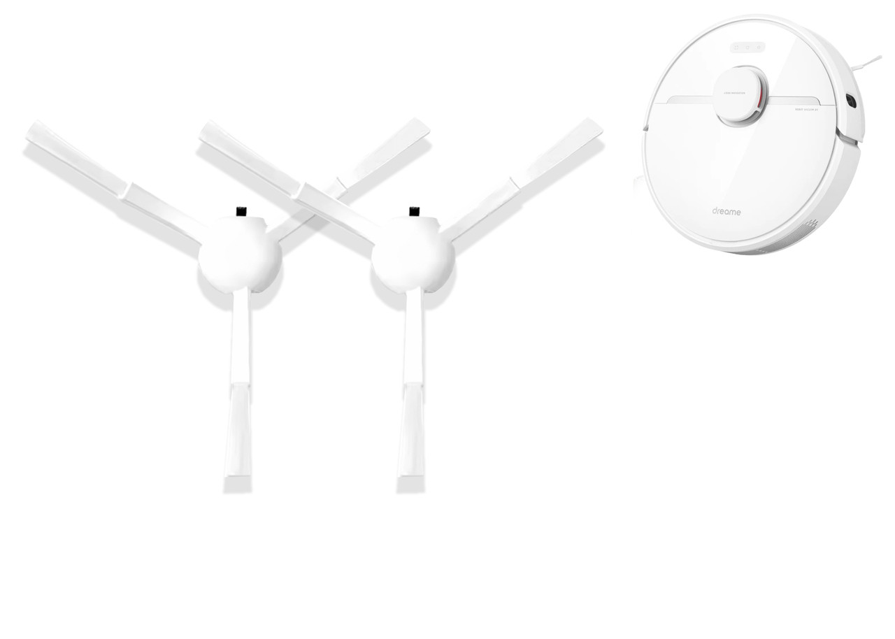 Бокові щітки (2 шт.) сумісні з роботами-пилососами Dreame D9 / D9 Max / L10 Pro / LDS Finder, фото 1