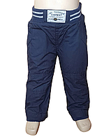 Штани утеплені для хлопчика 3pommes 22093 темно-сині 68-80