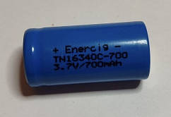 Акумулятор Enercig TN 16340 C (CR123) 3.6 V 700 mAh без захисту