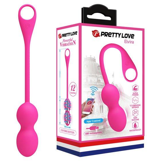 Віброяйце — Pretty Love Elvira Balls Pink Кітті
