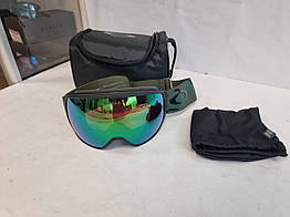 Гірськолижна маска Oakley Flight Tracker L (XL) Camo 2 лінзи Prizm Jade Iridium / Prizm HiPink + Кейс