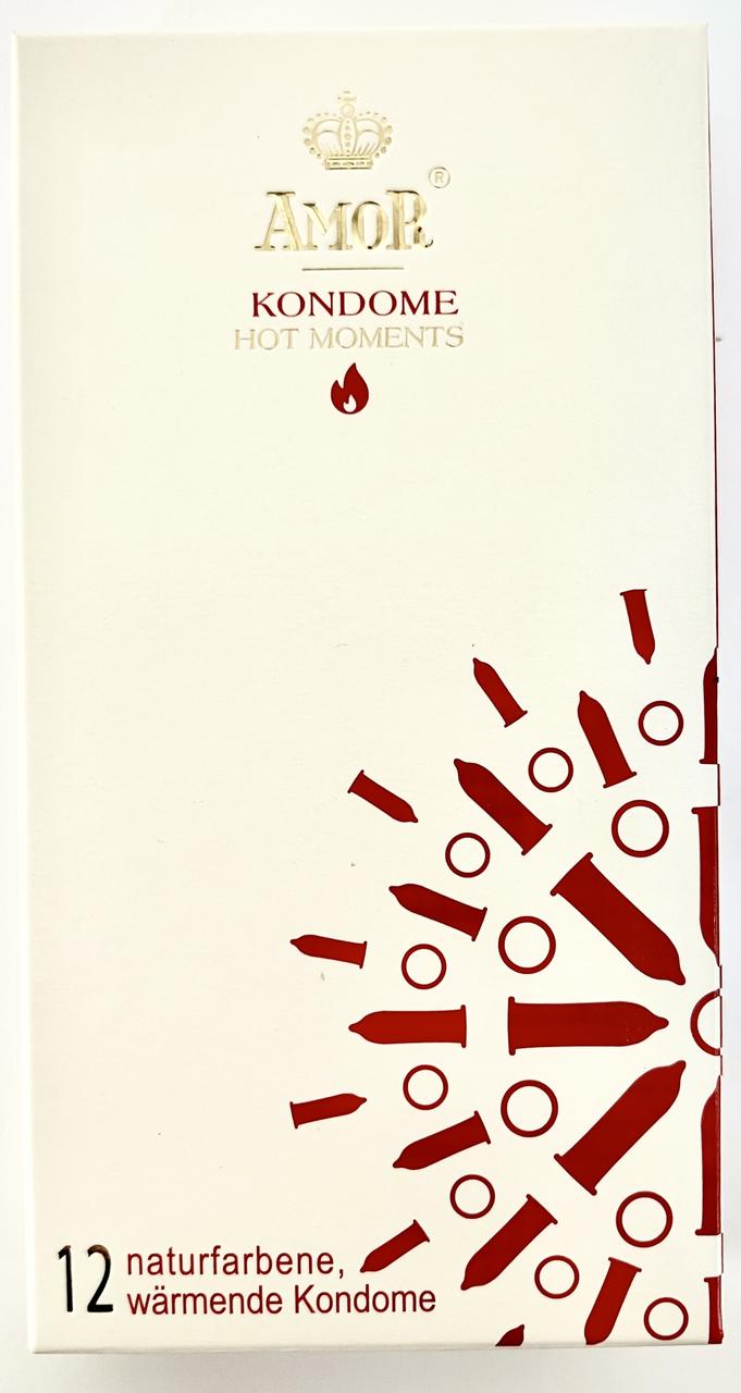 Презервативи - Amor Hot Moments, 12 шт. Кітті