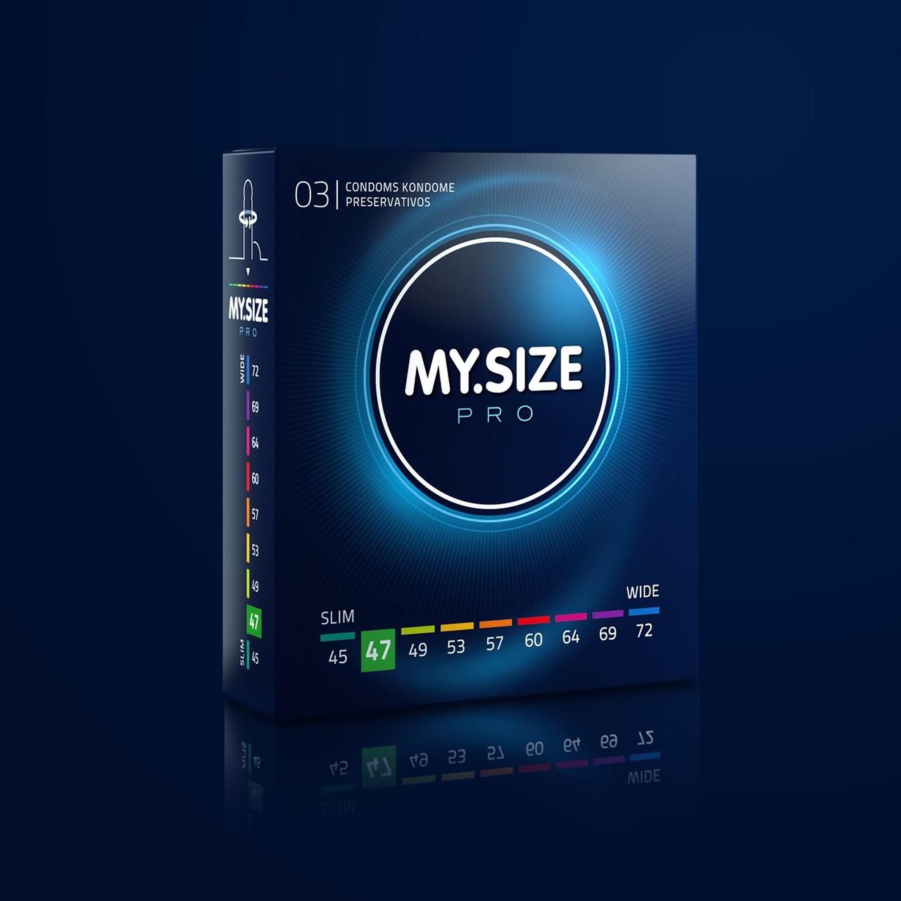 Презервативи - My.Size Pro 47, 3 шт. Кітті