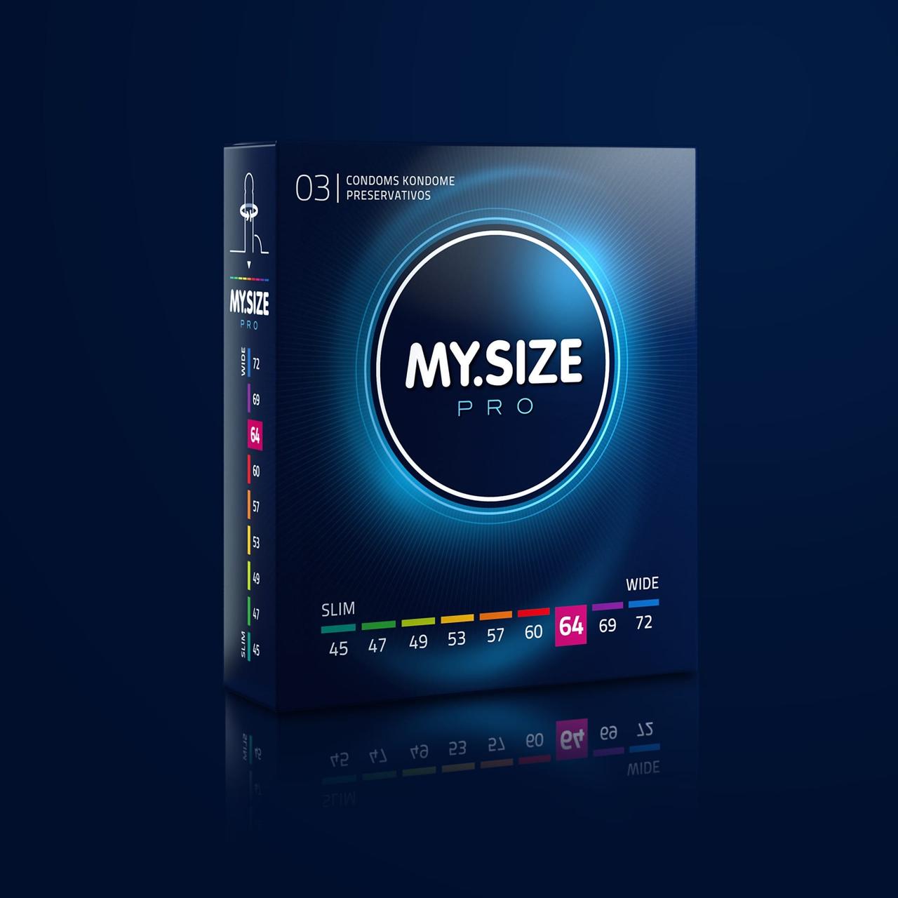 Презервативи - My.Size Pro 64, 3 шт. Кітті