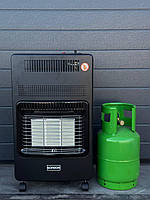 Комплект:  Газовий інфрачервоний ОБІГРІВАЧ GORDON PREMIUM 4200 Вт з шлангом, редуктором + БАЛОН 12 л (Пропан/Бутан)