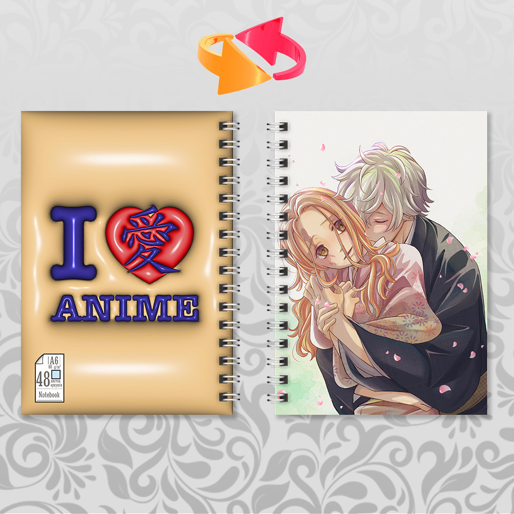 Блокнот на пружині в клітинку 48 арк. Jigokuraku / Адский рай, фото 1