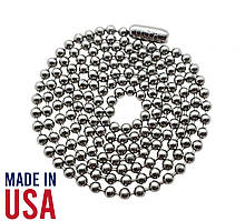 Ланцюжок для армійських військових жетонів DogTag, ЗСУ, НГУ. Довжина 75см, оригінальна зроблена в США. Made in USA.