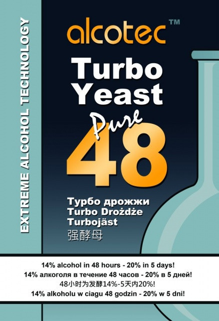 Турбо дріжджі спиртові Alcotec 48 Pure сухі