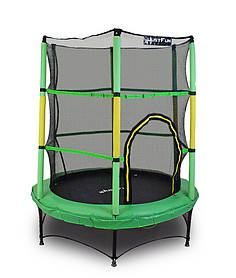 Батут із захисною сіткою Just Fun Green (діаметр 140 см)