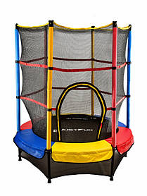 Батут із захисною сіткою Just Fun Multicolor (діаметр 140 см)