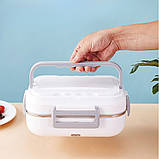 Ланч бокс з підігрівом і знімною чашею DFH-C21 від мережі та прикурювача 220V 12V Харчовий термос, фото 9