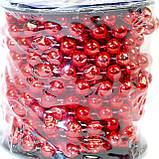 Намісто декор. 8ммх6м на бобіні,червоне №8341(48), фото 2