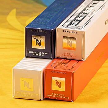 Набір кави в капсулах Nespresso Coconut Festive Coffee Selection Різдвяна (40 шт.), Швейцарія