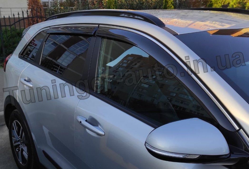 Дефлектори вікон (вітровики) KIA NIRO 2016-2022 (Fly)