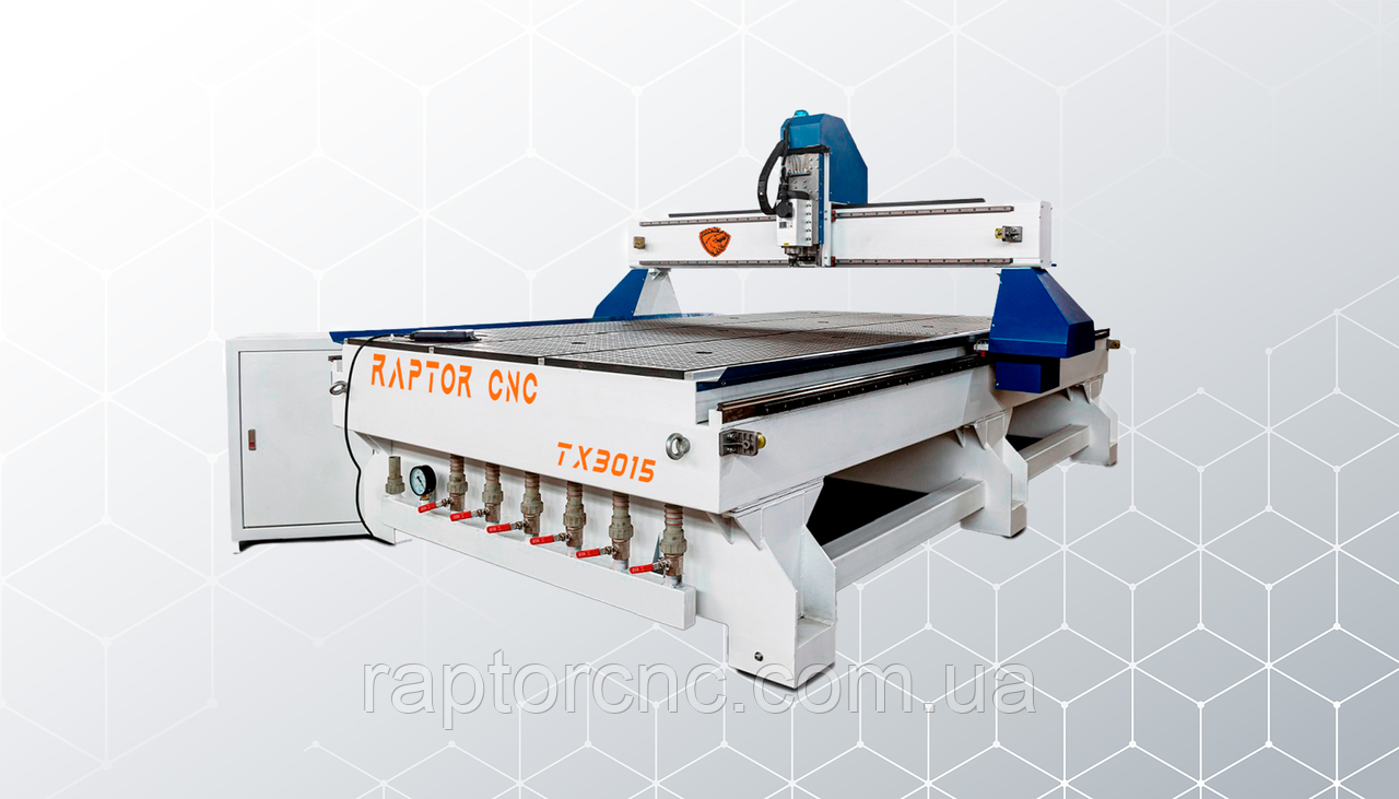 Фрезерно-гравірувальний верстат з ЧПУ RAPTOR TX3015