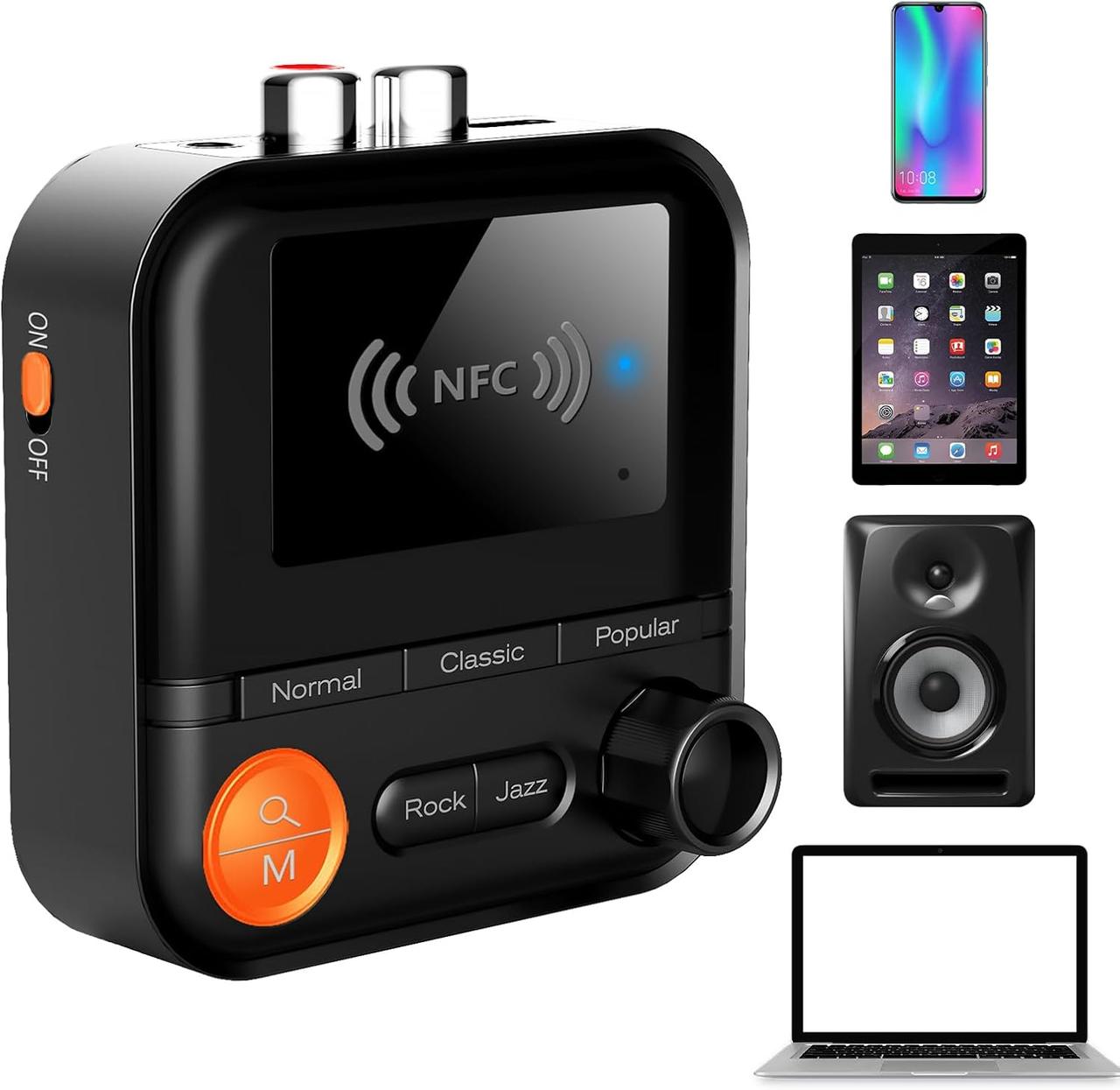 Bluetooth-адаптер 5.2 BR05SE аудіоприймач стереоресивер Stereo Music Wireless Bluetooth Receiver TF Card