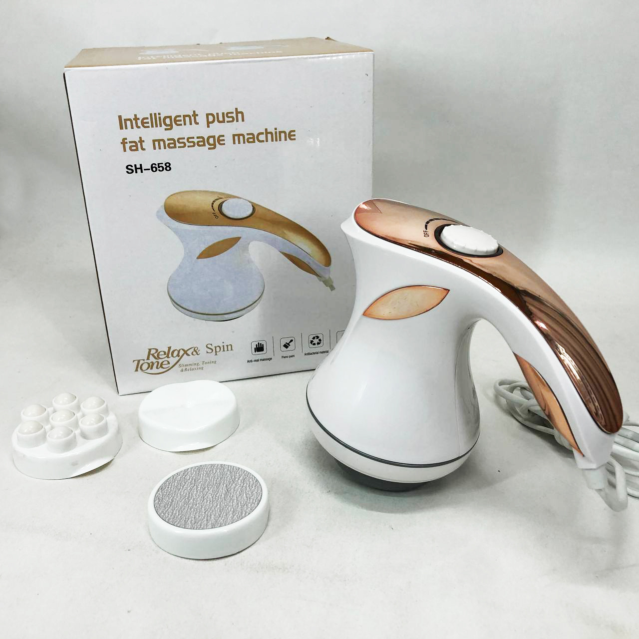Масажер для тіла Relax and Spin Tone SH-658. KU-667 Колір жовтий