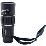 Монокуляр Bushnell 16x52 PowerView монокль, Бушнел, підзорна труба SM-744 з чохлом, фото 6