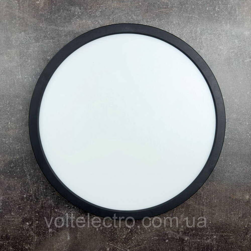 Світильник LED Violux ДББ MILLENNIUM BL 26W 4200K IP20 круг чорний, фото 1