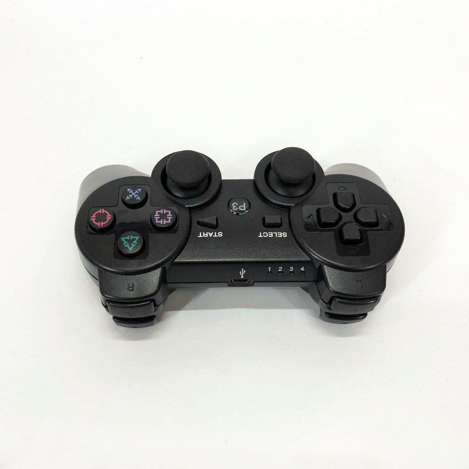 Бездротовий ігровий геймпад Doubleshock PS3/PC акумуляторний джойстик з функцією вібрації. OJ-586 Колір: чорний