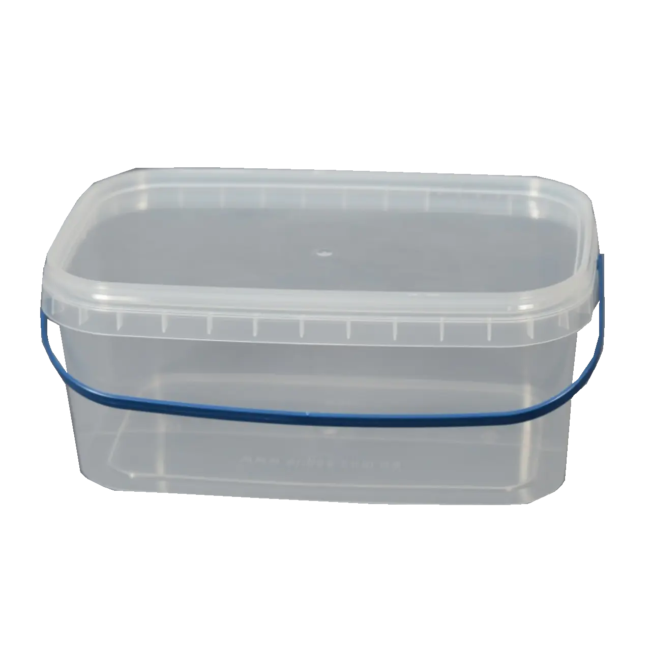 Відро пластикове 3,1 л. прямокутне (прозоре)