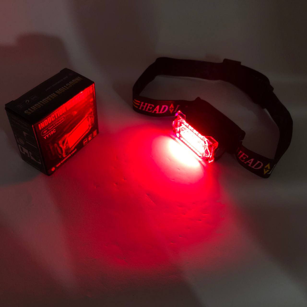 Ліхтар налобний YY-19С-5SMD+COB white+yellow+red TI-340 Motion Sensor