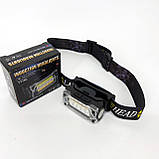 Ліхтар налобний YY-19С-5SMD+COB white+yellow+red TI-340 Motion Sensor, фото 8